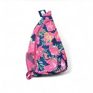 Simply Southern Pink and Blue Floral Backpack